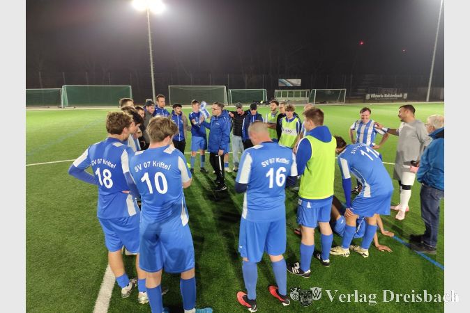 Die 2. Mannschaft des SV 07 nach dem Auswärtscoup bei Türk Kelsterbach.