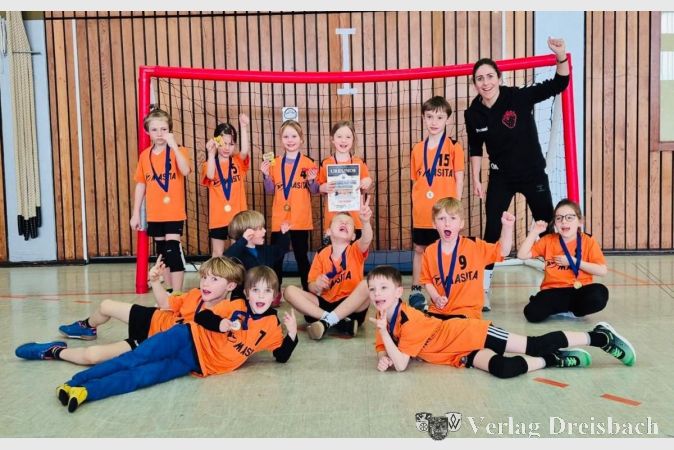 Der Jubel war groß Nummer drei: Die G-Jugend hatte Spaß beim Spielfest.