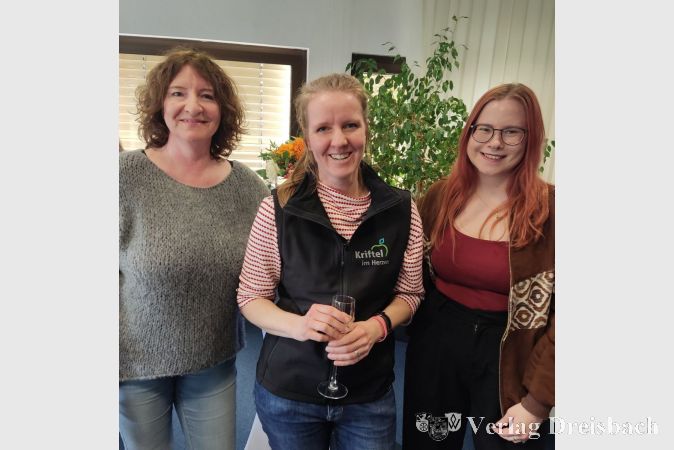 V.l.n.r.: Kathrin Bennett, Lydia Rauh und Michelle Müller.