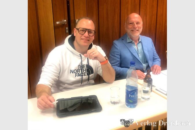 2. Vorsitzender Roland Stüben (links) und 1. Vorsitzender Frank Bechstein.