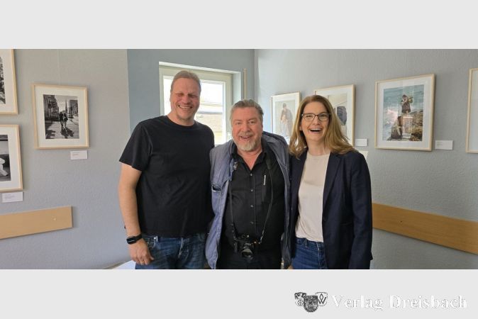 V.l.n.r.: Carsten Riffel, Armin Rohde und die Erste Stadträtin Heike Seibert.