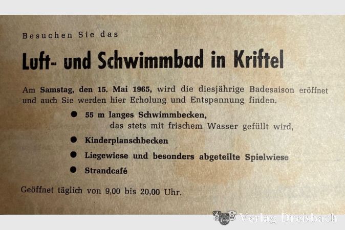 Beginn der Badesaison, 1965.