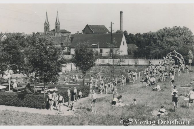 Das Schwimmbad in den 1960er Jahren.
