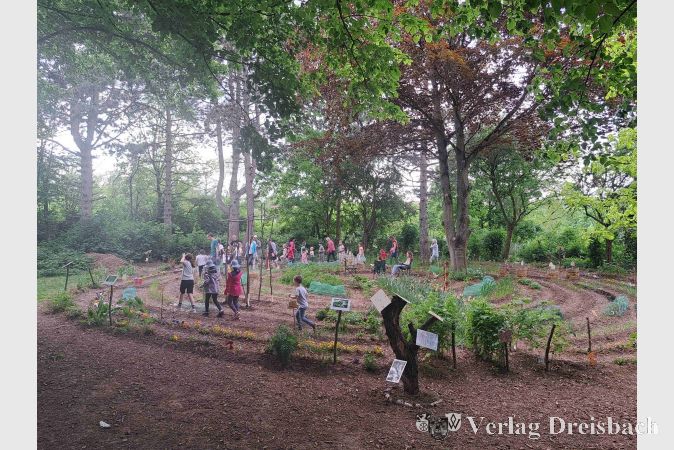 Viel zu tun und zu entdecken gab es im Gartenlabyrinth.