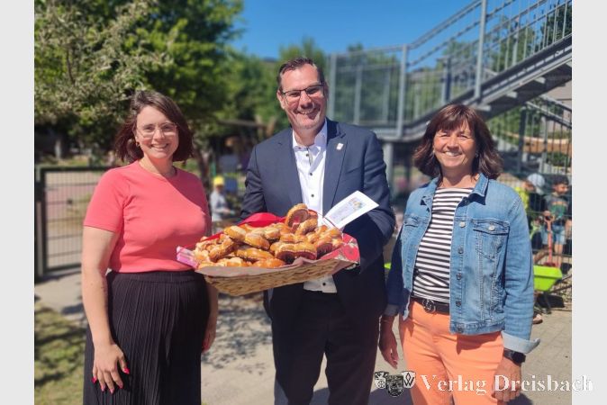 Bürgermeister Seitz zu Besuch in der Kita St. Elisabeth.