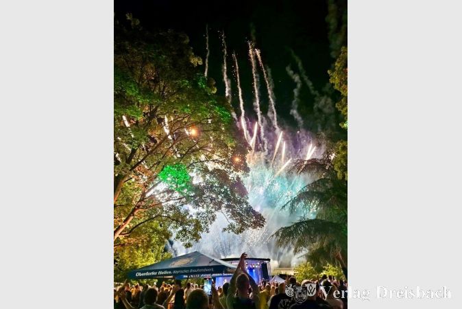 Abschlussfeuerwerk von "Musik im Park" im vergangenen Jahr.