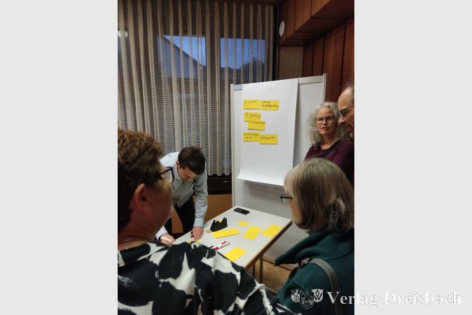 Die geäußerten Ideen wurden auf dem Flipchart gesammelt. Im Nachgang werden sie nun zu konkreten Maßnahmensteckbriefen ausgearbeitet die in das Klimaschutzkonzept integriert werden, so Klimamanagerin Melanie Laier.