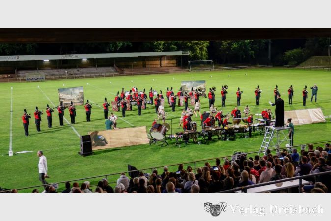 Auftritt des Brass & Drum Corps Kriftel in Celle.