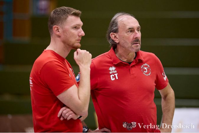 Die Trainer Schön/Haratym grübeln, an was es gelegen hat.