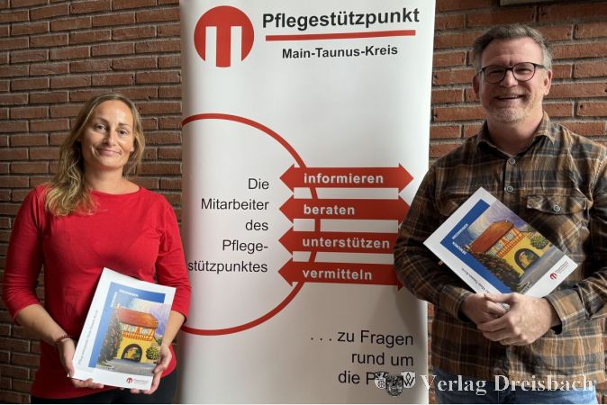 Für den Pflegestützpunkt in Flörsheim sind Sarah Zentner für den Kreis und Markus Krugmeister für die AOK zuständig.