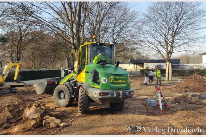 Baustart für den neuen Minigolfplatz im Freizeitpark.