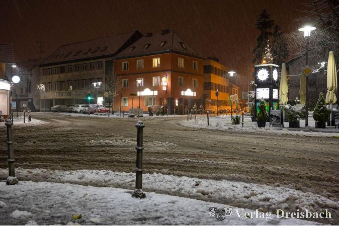 Das verschneite Lindeneck.