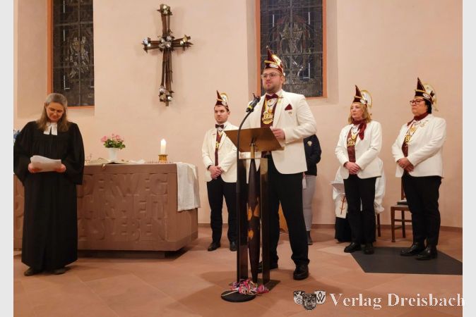 Die Mitglieder des CCM, hier Sitzungspräsident Tim Fischer, trugen im Rahmen dieses besonderen Gottesdienstes die Fürbitten vor.