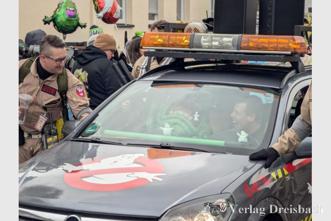 Foto: mpk
Selbst Slimer nahm auf dem Beifahrersitz Platz.