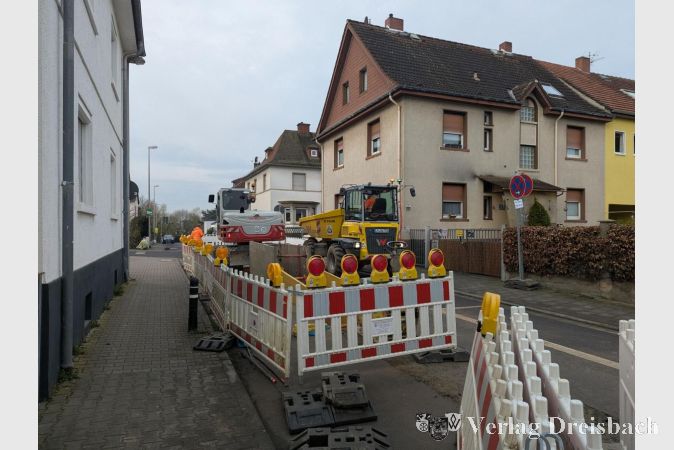 Foto: mpk
Erneuerung der Trinkwasserleitung in der Schillerstraße.