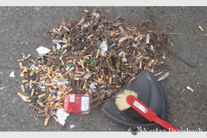 Foto: privat
Zigarettenkippen ohne Ende landen immer noch in der Landschaft.