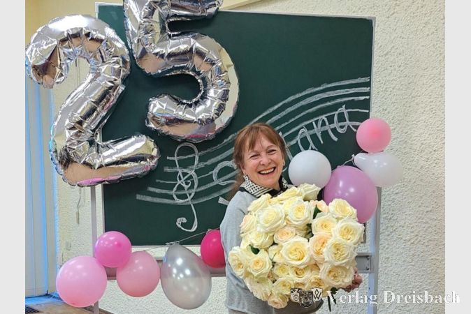 Foto: privat
Svitlana Tulchiner – seit 25 Jahren leitet sie den Frauenchor „Choryfeen“ in Kriftel.