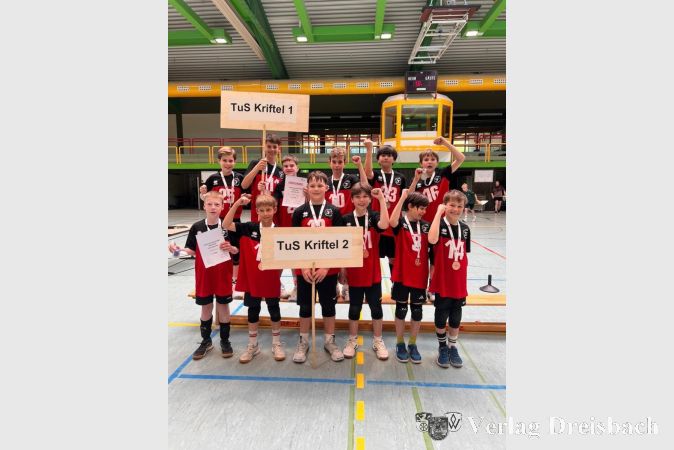 Foto: TuS Kriftel
Silber und Bronze für die männliche U13 bei den Hessenmeisterschaften.