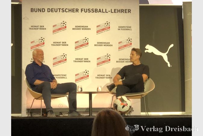 Foto: privat
Völler und Leopold beim Interview.