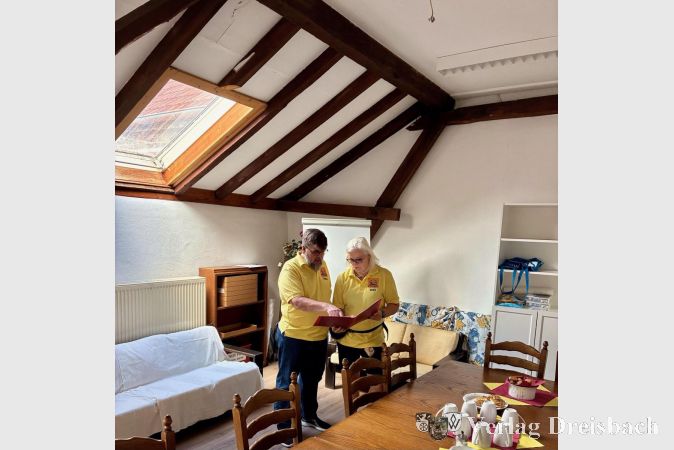 Foto: vdL
Thomas Wiegand und Heike Fritz im „Babbelzimmer“.