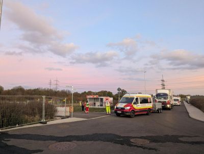 Erdbebenübung am Krifteler Wäldchen